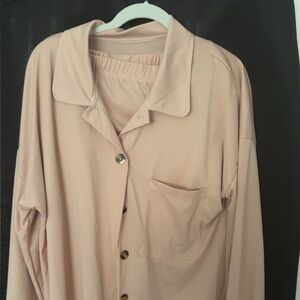 Women's Relaxed Elastic-Waist Shorts in Blush